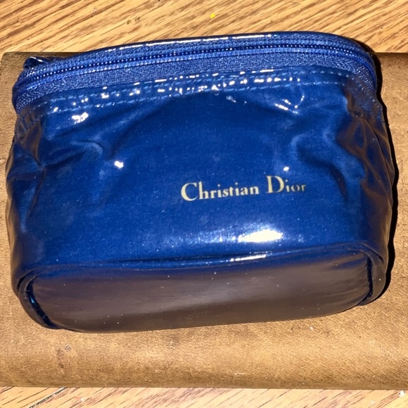 Christian Dior NIB VIP Blue Patent-like Cosmetic Vanity or Pouch - Picture 10 of 16